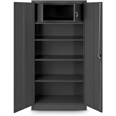 Aktenschrank mit Geheimfach C001D Metallschrank Büroschrank Stahlblech Pulverbeschichtung 185 cm x