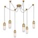 Visual Comfort Signature Collection Thomas O'Brien Junio 9 Inch 6 Light LED Multi Light Pendant - TOB 5645HAB-FG-6