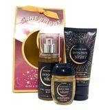 Bath and Body Works Into The Night Shine Bright Mini Gift Bag Set - Fragrance Mist - Body Cream - Hand Gel - Travel Size