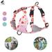PULLIMORE No Pull Dog Harnesses Reflective Pet Harness Adjustable Breathable Mesh Dog Vest for Puppy Dogs Outdoor Walking (Pink L)