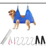 Dog Grooming Hammock Dog Grooming Supplies Dog Hammock Dog Grooming Harness Pet Grooming Hammock Grooming Table Dog Nail Clipper Dogs Cats Grooming Claw Care blue lï¼ŒG75122