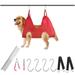 Dog Grooming Hammock Dog Grooming Supplies Dog Hammock Dog Grooming Harness Pet Grooming Hammock Grooming Table Dog Nail Clipper Dogs Cats Grooming Claw Care red sï¼ŒG74998