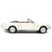 1964 1/2 Ford Mustang Convertible White with Red Interior James Bond 007 Goldfinger (1964) Movie James Bond Collection Series 1/24 Diecast Model Car by Motormax