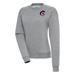 Women's Antigua Heather Gray New York Cubans Victory Crewneck Pullover Sweatshirt