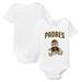 Infant Tiny Turnip White San Diego Padres Teddy Boy Bodysuit