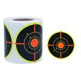 Shooting Target Pasters Adhesive Paper Shooting Targets 200 Sheets Roll Shooting Target Pasters Fluorescent Orange Target Stickers