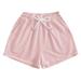 JWZUY Workout Lounge Shorts for Women Athletic Running Jogging Cotton Sweat Shorts Summer Trendy Casual High Waisted Shorts with Pockets Pink XL