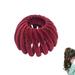 Bird Nest Magic Hair Clip Lazy Bird s Nest Plate Hairpin Expandable Ponytail Holder Hair Pin Velvet Bird Nest Shaped Hair Clips Fashion Hair Accessories for Women Girls (Red)