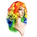 Hot Thick Hair Women s Clothing Full Wig Long Roll Women s Wig Curly Hair Curly Hair Wig MULTICOLOR