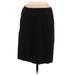 J.Crew Casual Skirt: Black Solid Bottoms - Women's Size 6