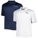 Men's Fanatics Branded Navy/White Denver Broncos Solid Two-Pack Polo Set