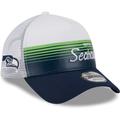 Men's New Era Navy Seattle Seahawks Horizon A-Frame 9FORTY Snapback Hat