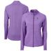 Women's Cutter & Buck Heather Purple Colorado Rockies Adapt Eco Knit Raglan Full-Zip Jacket