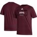 Men's adidas Maroon Mississippi State Bulldogs Locker Lines Softball Fresh T-Shirt