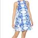 Anthropologie Dresses | Elliatt Reflections Swing Dress Mini Blue White Size Xs | Color: Blue/White | Size: Xs