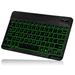 UX030 Lightweight Ergonomic Keyboard with Background RGB Light Multi Device slim Rechargeable Keyboard Bluetooth 5.1 and 2.4GHz Stable Connection Keyboard for Lenovo Legion 2 Pro