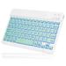 UX030 Lightweight Ergonomic Keyboard with Background RGB Light Multi Device slim Rechargeable Keyboard Bluetooth 5.1 and 2.4GHz Stable Connection Keyboard for Tecno Pova 3