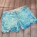 Lilly Pulitzer Shorts | Lilly Pulitzer Blue Size 2 Buttercup Shorts 5” Inseam | Color: Blue/White | Size: 2