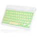 UX030 Lightweight Ergonomic Keyboard with Background RGB Light Multi Device slim Rechargeable Keyboard Bluetooth 5.1 and 2.4GHz Stable Connection Keyboard for HP ProBook 650 G2 Laptop
