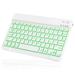 UX030 Lightweight Ergonomic Keyboard with Background RGB Light Multi Device slim Rechargeable Keyboard Bluetooth 5.1 and 2.4GHz Stable Connection Keyboard for 8X Max