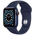 Pre-Owned Apple Watch Series 6 40mm GPS + Cellular Unlocked - Blue Aluminum Case - Navy Sport Band (2020) - Fair
