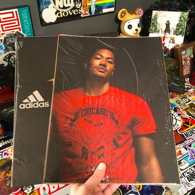 Adidas Art | (2) Derrick Rose Adidas Posters | Color: Black/Red | Size: Os