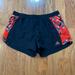 Adidas Shorts | Adidas Woman Running Shorts Size Medium Climalite Black Orange Gray Graphic | Color: Black/Orange | Size: M