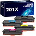 4-Pack 201X 201A CF400X CF400A Compatible for HP M277dw Toner Cartridge Replacement for Color Laserjet pro MFP M277n M252dw M274n M252n M277c6 M277 M252 M274 CF401X ( Black Cyan Yellow Magenta )