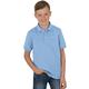 Poloshirt TRIGEMA "TRIGEMA in Piqué-Qualität" Gr. 128, blau (horizont) Kinder Shirts Poloshirts