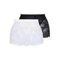 Panty SASSA Gr. 85, 2 St., schwarz-weiß (weiß, schwarz) Damen Unterhosen Panties