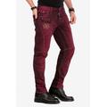 Slim-fit-Jeans CIPO & BAXX Gr. 31, Länge 32, rot (bordeau) Herren Jeans Slim Fit