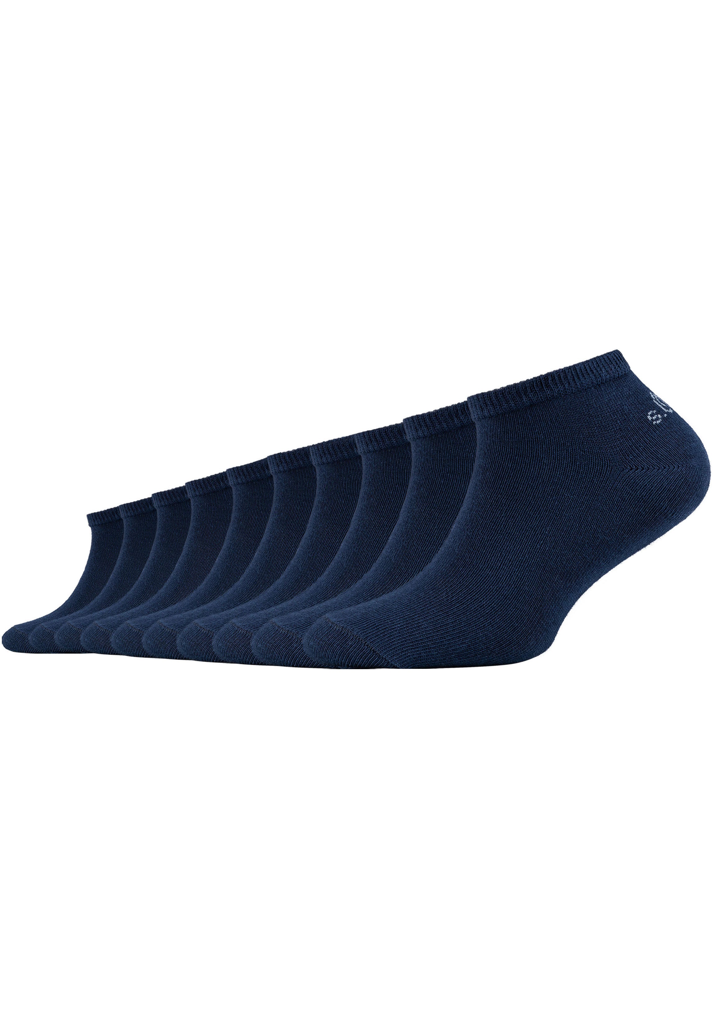 Sneakersocken S.OLIVER "essentials", Kinder, Gr. 35-38, blau, Baumwolle, Elasthan, Polyamid, unifarben, normal, Socken, weiche Zehennähte, druckfreies Minibündchen Image