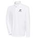 Men's Antigua White Navy Midshipmen Football Tribute Quarter-Zip Pullover Top