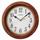 Seiko Wooden 11.57&quot; Wall Clock Plastic in Brown | 11.5 H x 11.5 W x 2 D in | Wayfair QXA522BLH