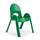 Angeles Value Stack Chair Plastic/Acrylic/ in Green | 13&quot; | Wayfair AB7713PG