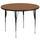 Flash Furniture Goddard 42&quot; Round Thermal Laminate Activity Table - Adjustable Legs Laminate/Metal | 30.25 H in | Wayfair XU-A60-RND-OAK-T-A-GG