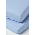 Cotton Cot Bed Fitted Sheets 200 Thread Count, 2 Pack