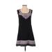 Esley Casual Dress - A-Line Scoop Neck Sleeveless: Black Print Dresses - Women's Size Small