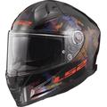 LS2 FF811 Vector II Kamo Helm, schwarz-rot-blau, Größe XL