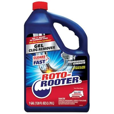 ROTO ROOTER 351399 Gel Clog Remover,Bottle,128 oz,PK4