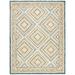 SAFAVIEH Aspen Caitriona Geometric Diamonds Wool Area Rug Navy/Gold 10 x 14