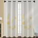 Ritualay Drapes Light Filtering Curtains Grommet Luxury Window Curtain Semi Sheer Privacy Home Decor Long Linen Textured Light Gray W: 52 x H:54