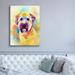 Red Barrel Studio® Epic Graffiti 'Pop Art Briard' By Furbaby Affiliat Pop Art Briard by - Painting on in Brown | 54 H x 40 W x 1.5 D in | Wayfair