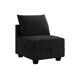 Slipper Chair - Ebern Designs Pashko 25.6" Wide Velvet Slipper Chair Velvet in Black | 33.9 H x 25.6 W x 30.3 D in | Wayfair