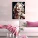 Ebern Designs Marilyn Monroe - Wrapped Canvas Photograph Canvas in Black/Brown/Red | 24 H x 16 W x 1.5 D in | Wayfair