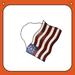 17 Stories American Flag Sign Wall Decor Metal | 10 H x 14.75 W x 0.04 D in | Wayfair 6AE09955999047EAB28C5D2D80370969