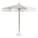 9 ft. Corfu Designer Umbrella - Teak Frame - Frontgate