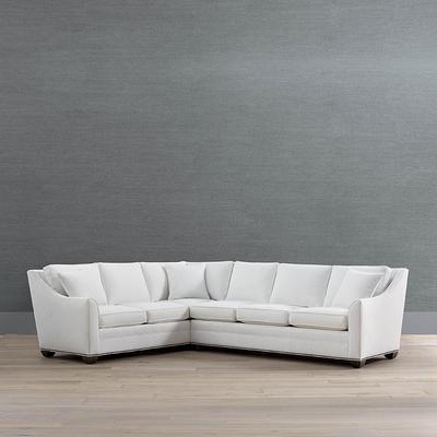 Warren 2-pc. Right-Arm Facing Sofa Sectional - Twilight York Performance Leather - Frontgate