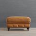 Logan Chesterfield Ottoman - Copper Velvet InsideOut Performance - Frontgate