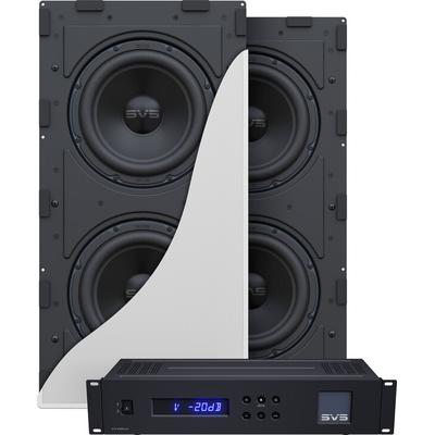 SVS 3000 In-wall Dual Sub dual subwoofer w.amp system